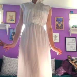 Vintage 70s Melissa Lane white dress